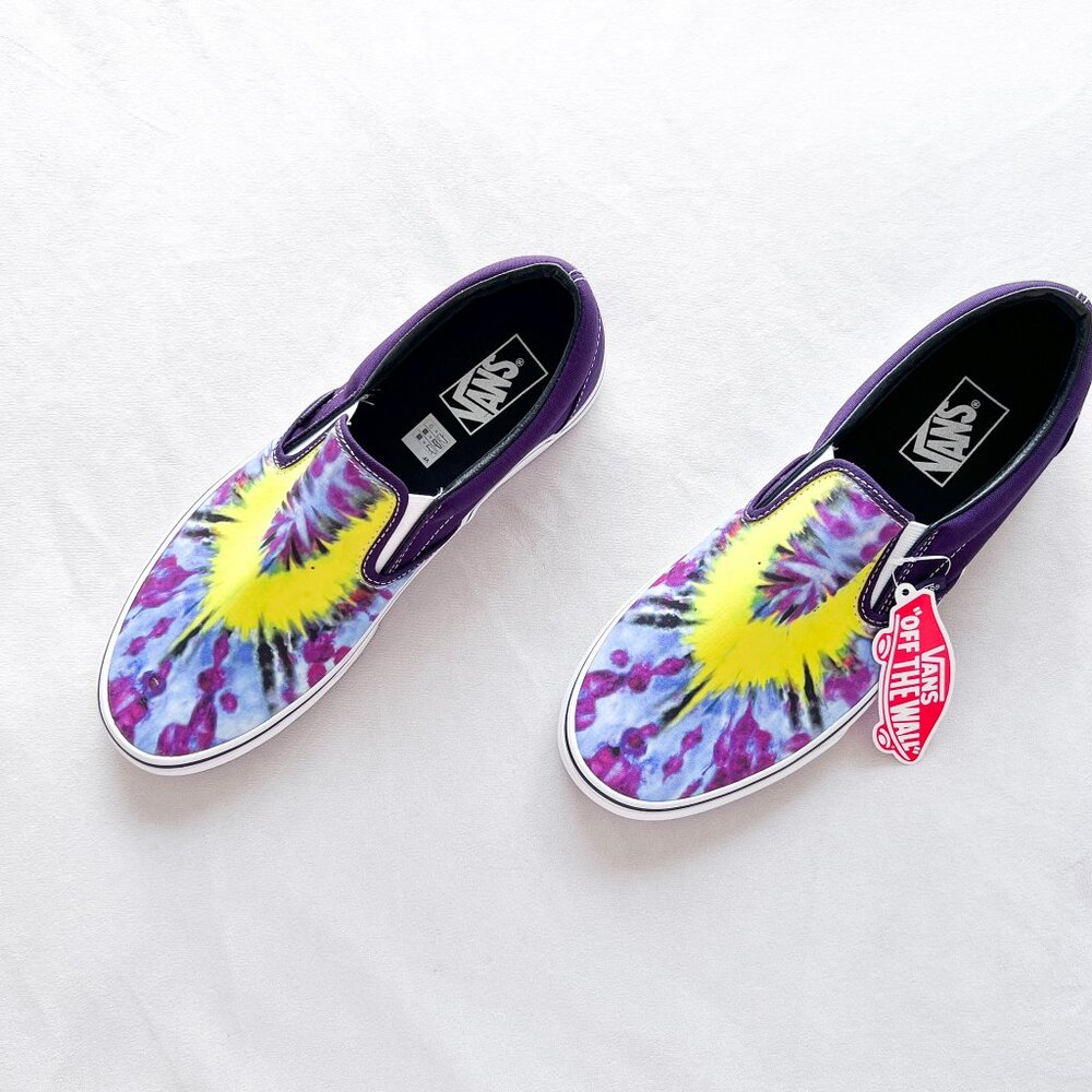 SOLD. Vans Tie Dye Classic Slip On Shoes - Picture 6 of 6